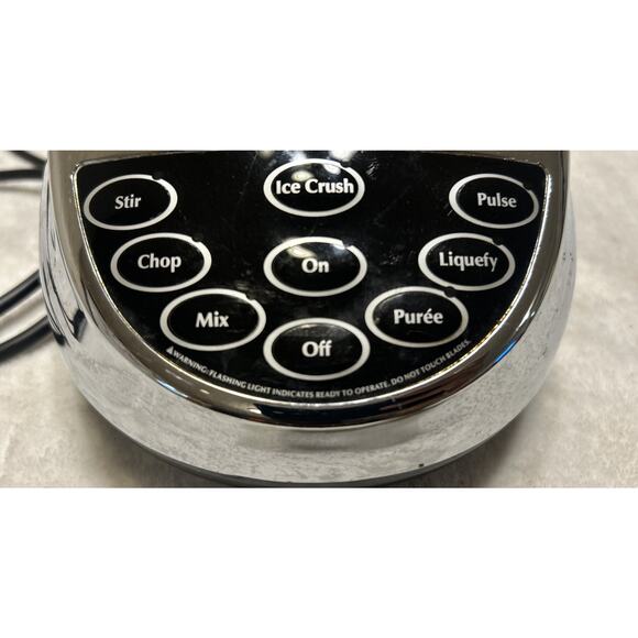 Cuisinart Smart Power Blender Base ONLY Chrome Black 7 Speed SPB-7CH Tested - Picture 2 of 5